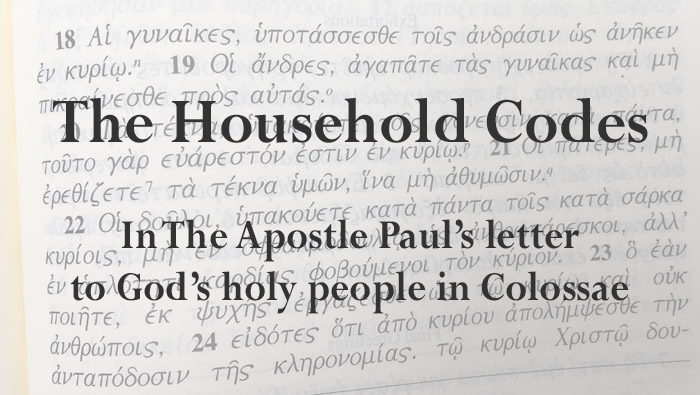 Preaching the Household Codes in the #MeToo Era